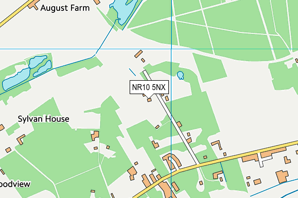 NR10 5NX map - OS VectorMap District (Ordnance Survey)