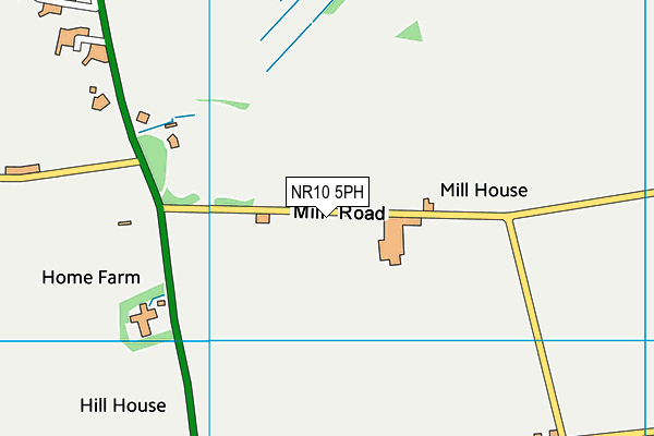 NR10 5PH map - OS VectorMap District (Ordnance Survey)