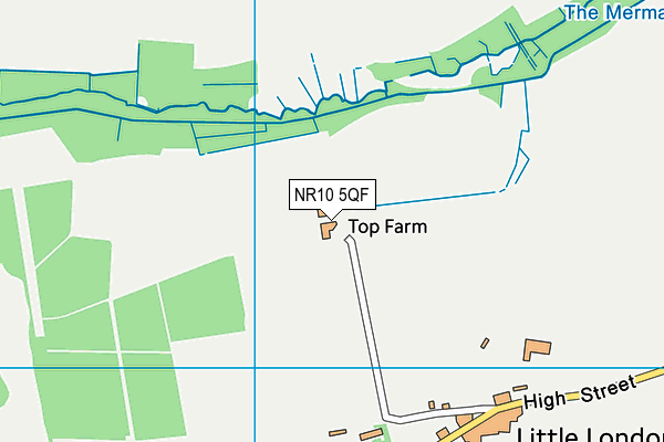 NR10 5QF map - OS VectorMap District (Ordnance Survey)