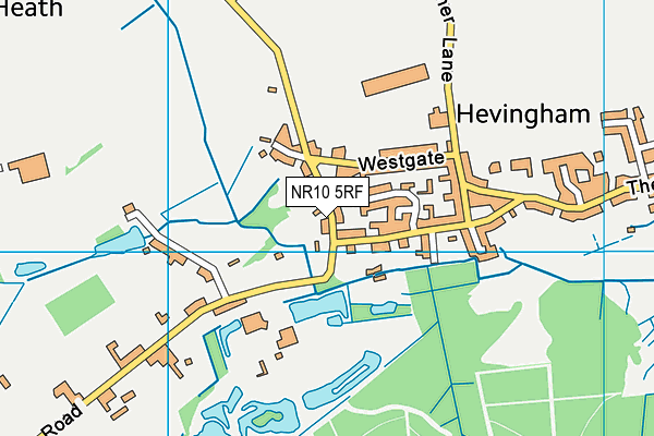 NR10 5RF map - OS VectorMap District (Ordnance Survey)