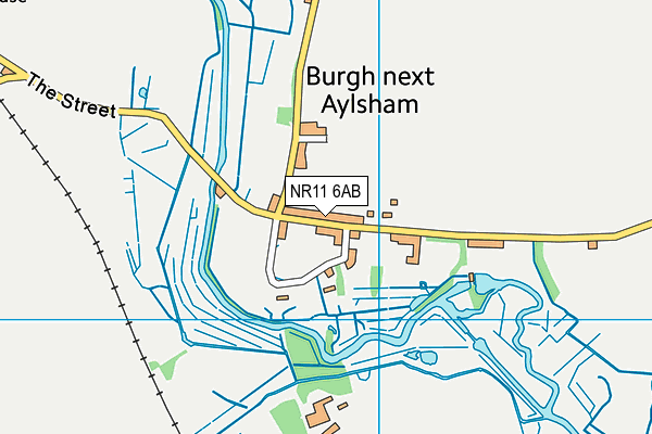 NR11 6AB map - OS VectorMap District (Ordnance Survey)