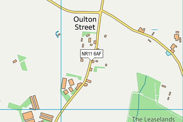 NR11 6AF map - OS VectorMap District (Ordnance Survey)