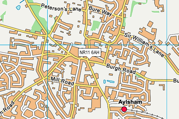 NR11 6AH map - OS VectorMap District (Ordnance Survey)