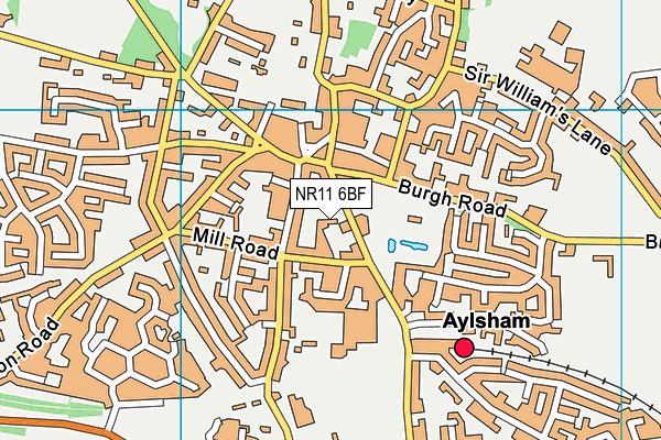 NR11 6BF map - OS VectorMap District (Ordnance Survey)