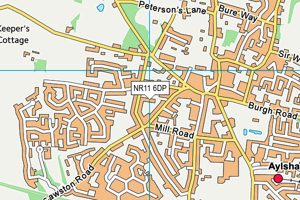 NR11 6DP map - OS VectorMap District (Ordnance Survey)