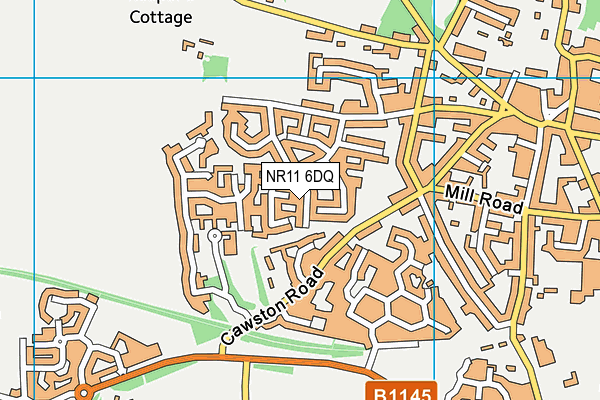 NR11 6DQ map - OS VectorMap District (Ordnance Survey)