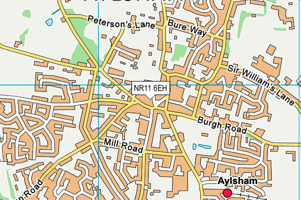 NR11 6EH map - OS VectorMap District (Ordnance Survey)