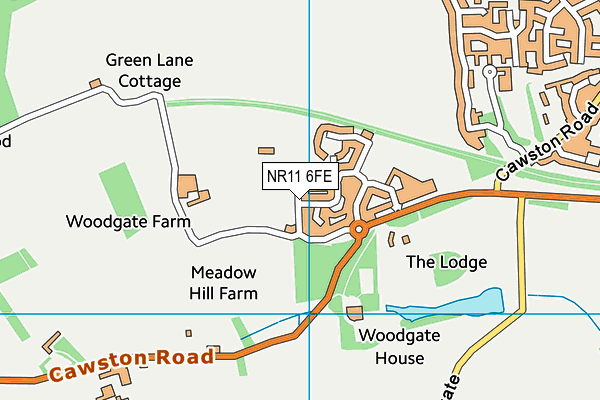 NR11 6FE map - OS VectorMap District (Ordnance Survey)