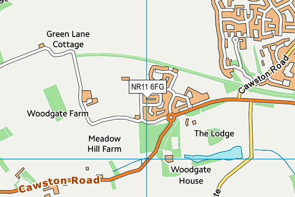 NR11 6FG map - OS VectorMap District (Ordnance Survey)