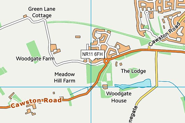 NR11 6FH map - OS VectorMap District (Ordnance Survey)