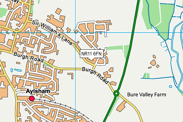 NR11 6FN map - OS VectorMap District (Ordnance Survey)