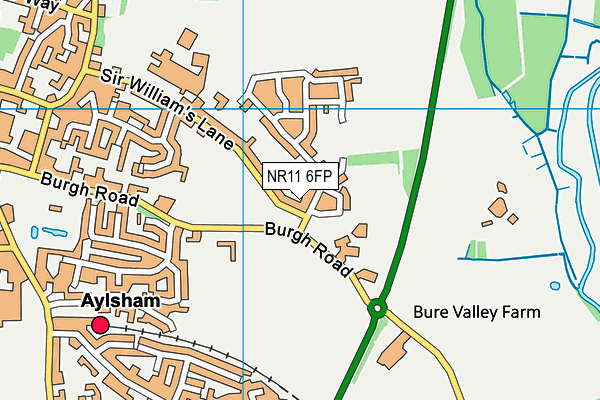 NR11 6FP map - OS VectorMap District (Ordnance Survey)