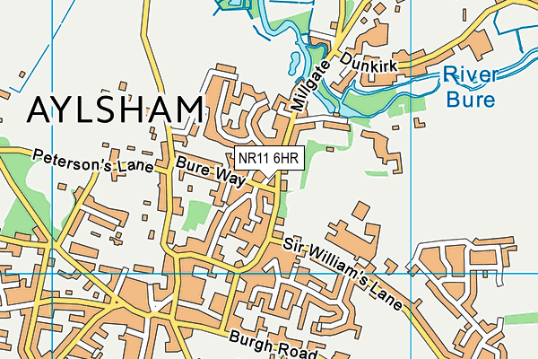 NR11 6HR map - OS VectorMap District (Ordnance Survey)