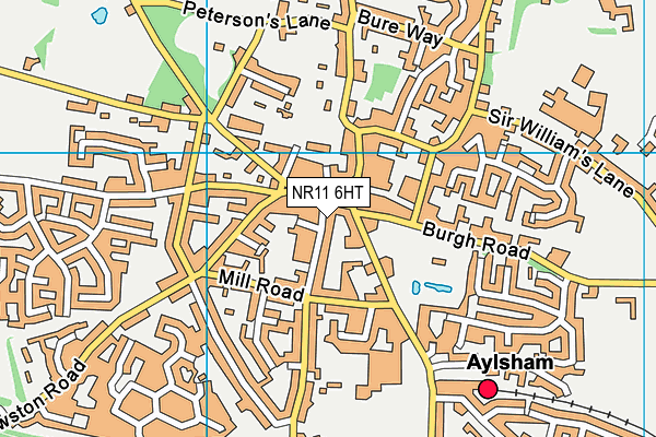 NR11 6HT map - OS VectorMap District (Ordnance Survey)