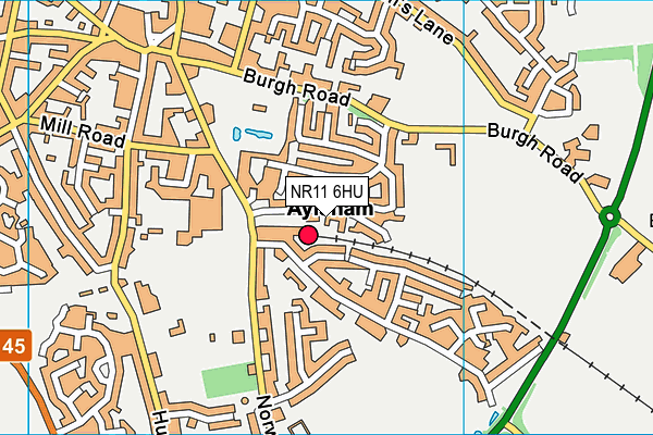 NR11 6HU map - OS VectorMap District (Ordnance Survey)