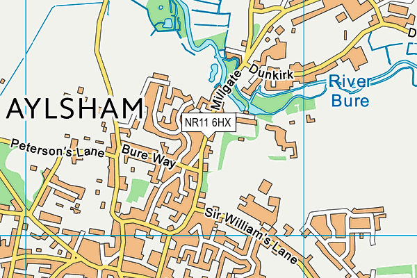 NR11 6HX map - OS VectorMap District (Ordnance Survey)