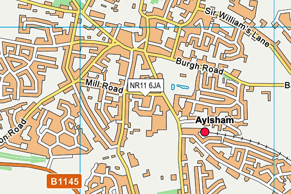 NR11 6JA map - OS VectorMap District (Ordnance Survey)