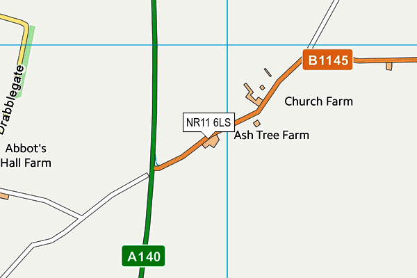NR11 6LS map - OS VectorMap District (Ordnance Survey)