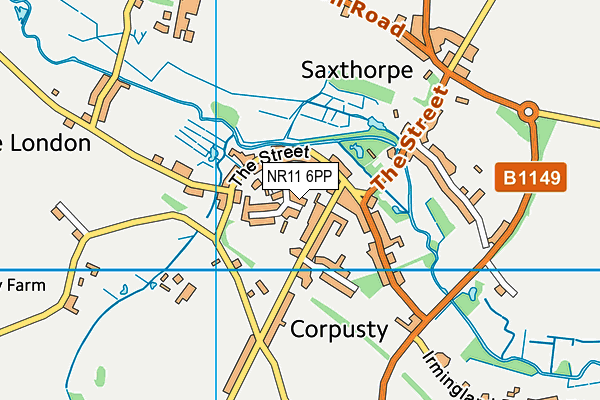 NR11 6PP map - OS VectorMap District (Ordnance Survey)