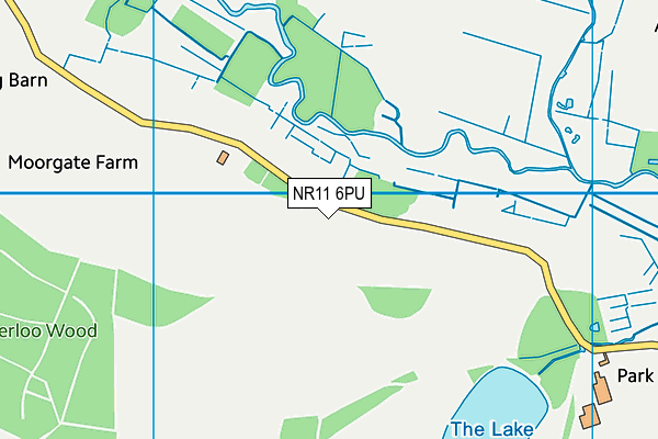 NR11 6PU map - OS VectorMap District (Ordnance Survey)