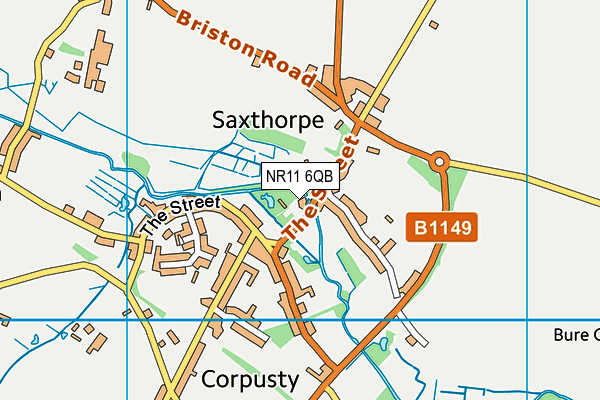 NR11 6QB map - OS VectorMap District (Ordnance Survey)