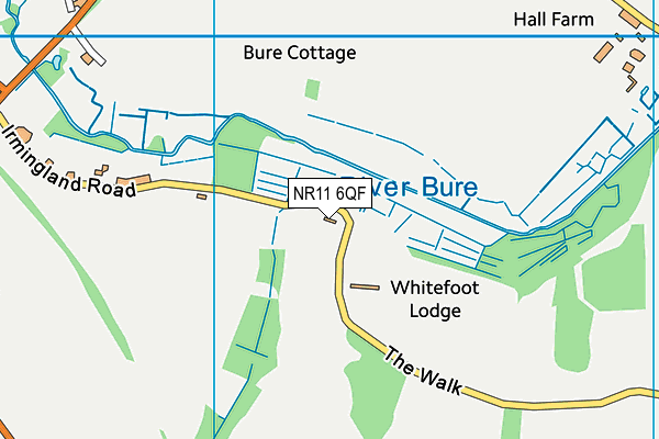 NR11 6QF map - OS VectorMap District (Ordnance Survey)