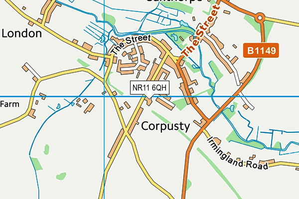 NR11 6QH map - OS VectorMap District (Ordnance Survey)