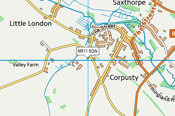 NR11 6QN map - OS VectorMap District (Ordnance Survey)