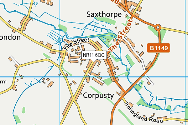 NR11 6QQ map - OS VectorMap District (Ordnance Survey)