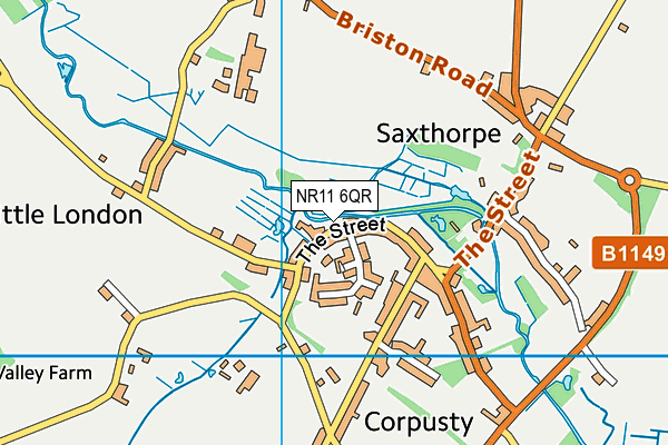 NR11 6QR map - OS VectorMap District (Ordnance Survey)