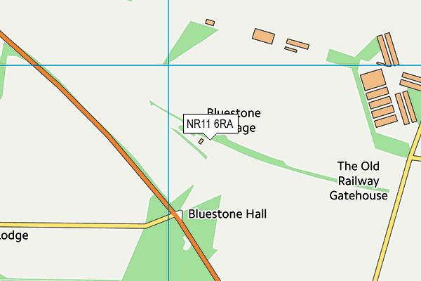 NR11 6RA map - OS VectorMap District (Ordnance Survey)