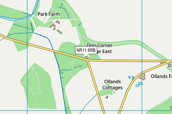 NR11 6RB map - OS VectorMap District (Ordnance Survey)