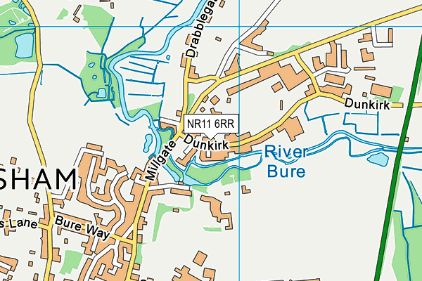 NR11 6RR map - OS VectorMap District (Ordnance Survey)