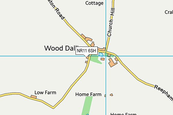 NR11 6SH map - OS VectorMap District (Ordnance Survey)