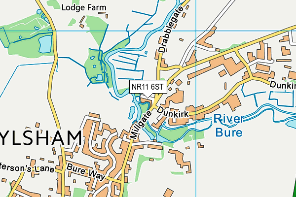 NR11 6ST map - OS VectorMap District (Ordnance Survey)