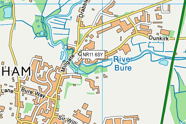 NR11 6SY map - OS VectorMap District (Ordnance Survey)