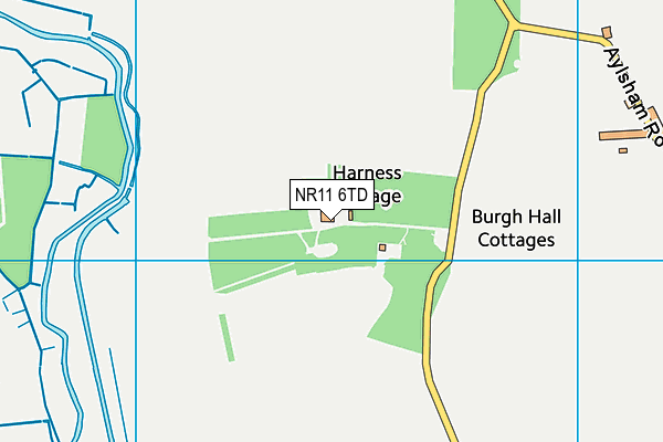 NR11 6TD map - OS VectorMap District (Ordnance Survey)