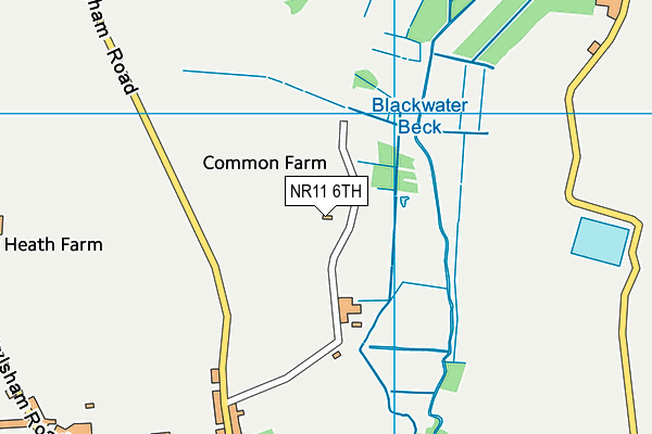 NR11 6TH map - OS VectorMap District (Ordnance Survey)