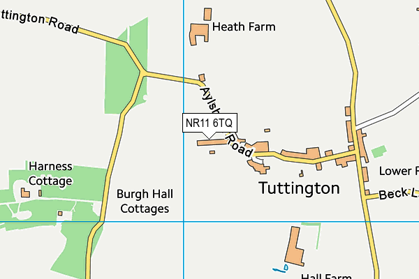 NR11 6TQ map - OS VectorMap District (Ordnance Survey)