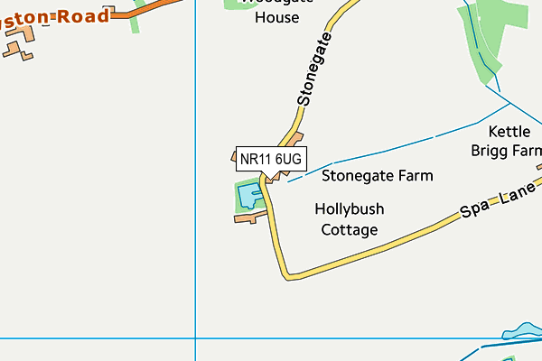 NR11 6UG map - OS VectorMap District (Ordnance Survey)