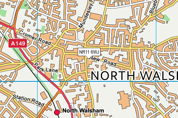 NR11 6WJ map - OS VectorMap District (Ordnance Survey)