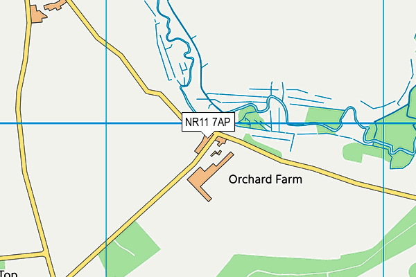 NR11 7AP map - OS VectorMap District (Ordnance Survey)