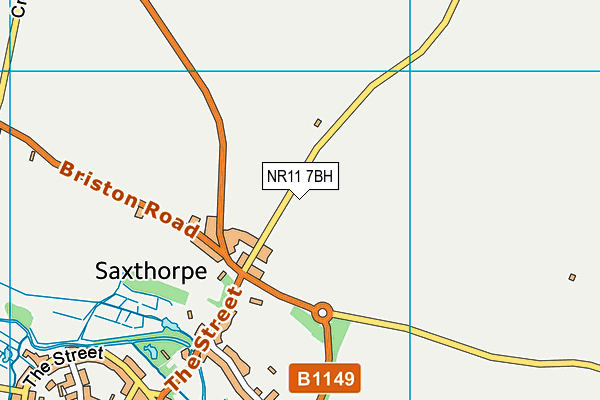 NR11 7BH map - OS VectorMap District (Ordnance Survey)
