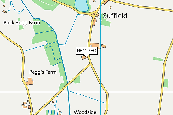 NR11 7EG map - OS VectorMap District (Ordnance Survey)