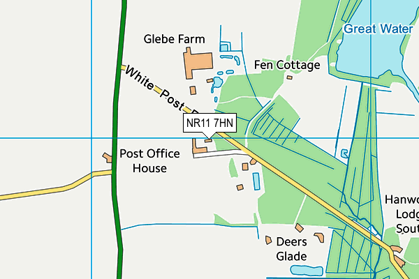 NR11 7HN map - OS VectorMap District (Ordnance Survey)