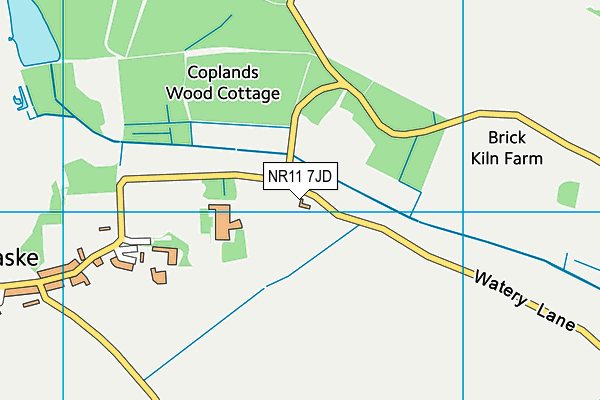 NR11 7JD map - OS VectorMap District (Ordnance Survey)