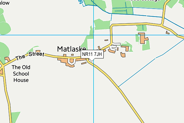 NR11 7JH map - OS VectorMap District (Ordnance Survey)