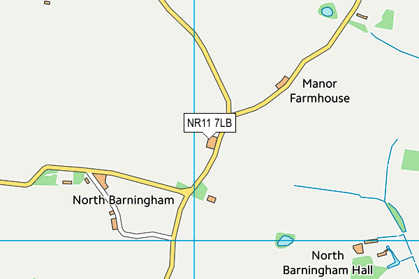 NR11 7LB map - OS VectorMap District (Ordnance Survey)