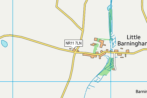 NR11 7LN map - OS VectorMap District (Ordnance Survey)