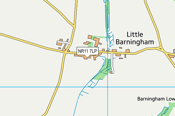 NR11 7LP map - OS VectorMap District (Ordnance Survey)